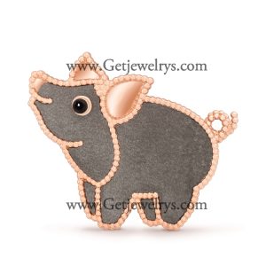 Van Cleef Arpels Lucky Animals Pig Clip